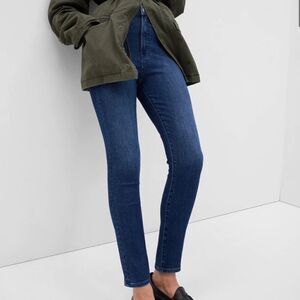 GAP 10/30 S Universal Legging High Stretch Super Skinny Dark Wash Jeans